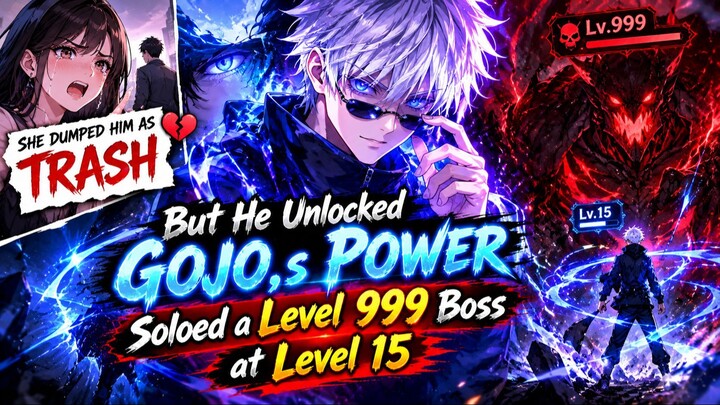She Dumped Him as TRASH, But He Unlocked GOJO's Power! Soloed a Level 999 Boss at Level 15 | Manhwa