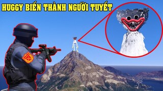 GTA 5 Huggy Biến Thành Người Tuyết Tấn Công Đội Nhiệm Swat  Cảnh Sát Sau Khi Uống Phải Loại Nước Lạ