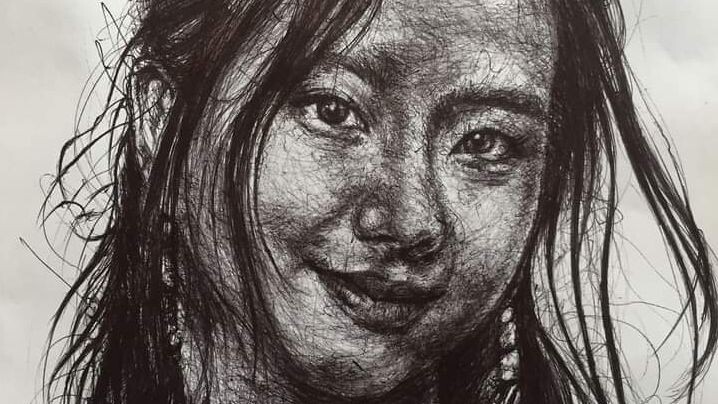 jisoo/Blackpink/Scribble art