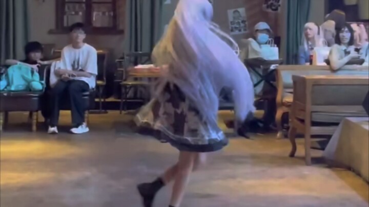 I’m about to get flung off by this wig!