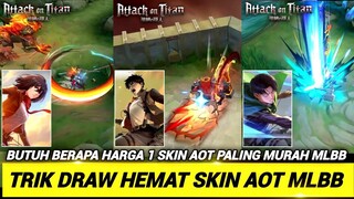 TRIK HEMAT GACHA EVENT MLBB X ATTACK ON TITAN !! BOCORAN TAMPILAN SKIN ATTACK ON TITAN MLBB