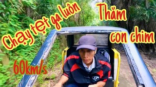 Út Lục Bình Thuê Xe Chạy Tẹt Ga Một Mình Quẩy Tưng Bừng Vườn Chim Bạc Liêu