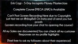 Erik Cagi 5-Day Incognito Money Masterclass Download