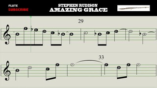 Amazing Grace - Play Along Flute Notes