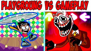 FNF Character Test | Gameplay VS Playground | Aurora | Robin | Tails | Herobrine