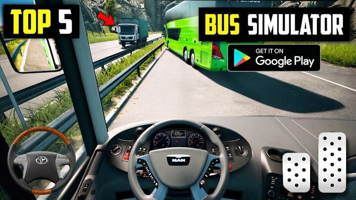 Top 5 Realistic Bus Simulator Games For Android l best bus driving games for android