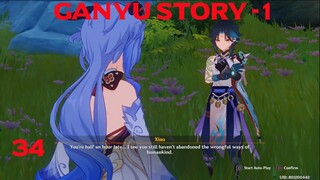 GENSHIN IMPACT Part 34 Ganyu Story Quest Part 1 Adeptus Training Ps4 All Cutscenes English