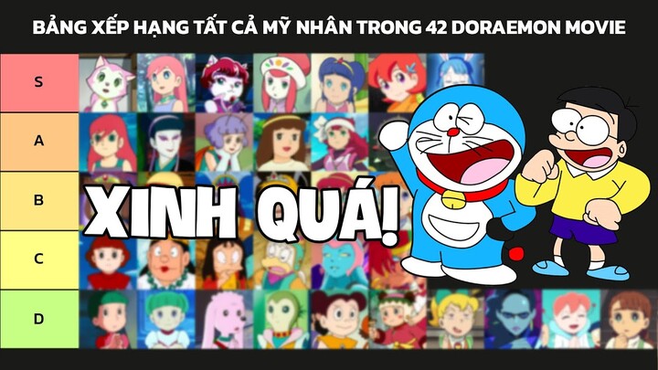 Bảng Xếp Hạng Toàn Bộ Mỹ Nhân Trong 42 Doraemon Movie | Hải Hỏi Chấm