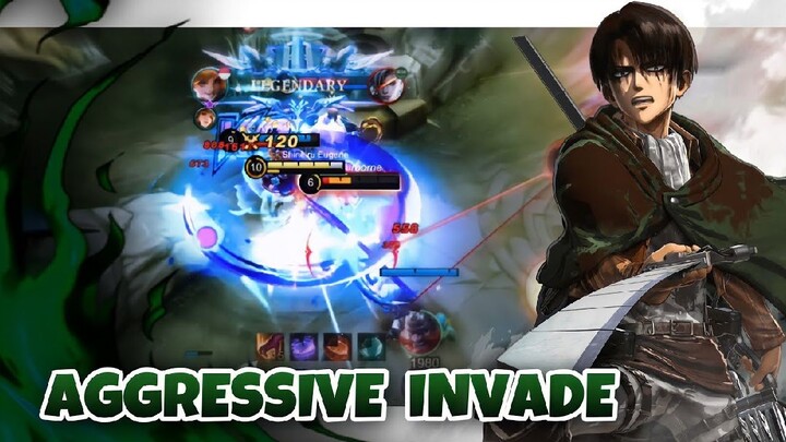 AGGRESSIVE INVADE ENEMY JUNGLE !! Fanny Gameplay - MLBB