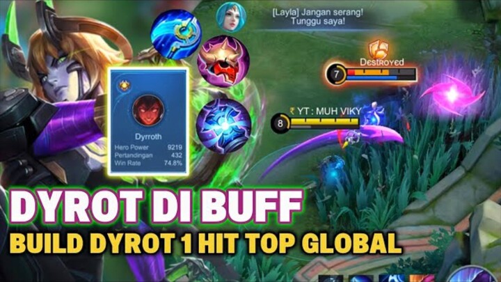 CARA MAIN DYROTH BUFF !! BUILD & EMBLEM DYROTH TERBARU 2027 ! - DYROTH JUNGLER GAME PLAY