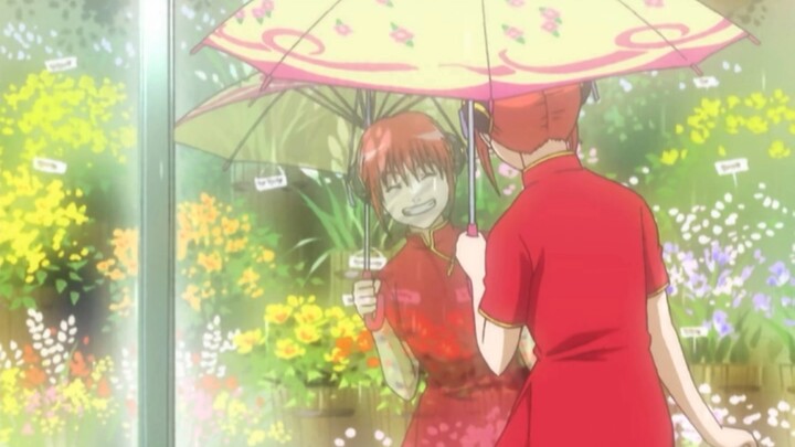 [ Gintama ] Ever since Gin-san bought Kagura baby a new umbrella, she is really happy