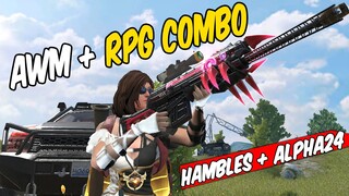 " AWM + RPG "  PINAKITAAN KO SI HAMBLES LETSGO!!! [RULES OF SURVIVAL #19]