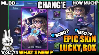 CHANG'E EPIC LUCKY BOX - LUNAR MAGIC - MLBB - MOBILE LEGENDS WHAT’S NEW? VOL. 74