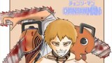 Menggambar Denji pochita dari anime chainsawman