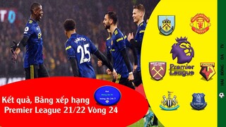 KẾT QUẢ VÒNG 24 PREMIER LEAGUE 21/22, BẢNG XẾP HẠNG I TỨ KẾT COPPA Ý 21/22