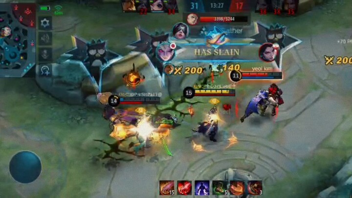 ginawang barbeque ni dyrroth ang tatlo🍡🍡