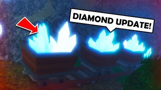 NEW* Diamond Mines UPDATE!! in Roblox Islands (Skyblock)