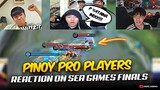 PINOY PRO PLAYERS and STREAMERS REACTION on SEA GAMES FINALS ðŸ˜‚