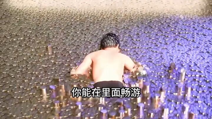What would happen if you plunged headfirst into a pool of coins?