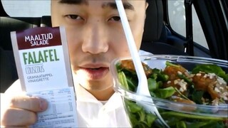ASMR EATING SOUNDS - FALAFEL  AND COUSCOUS SALAD