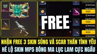 OB34 SKIN MP5 MỚI BÓNG MA LỤC LAM MẠNH HƠN MP5 NÂNG CẤP?, NHẬN FREE SCAR THẦN TÌNH YÊU |Free Fire