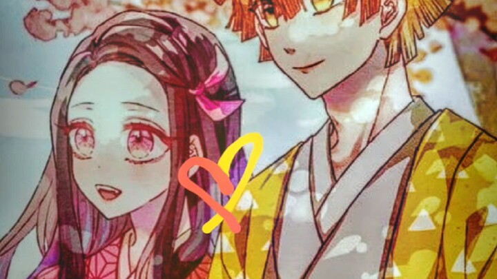 nezuko dan zenitsu romantis banget🥰