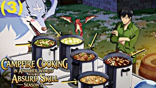 3 Grabe, sobrang daming pagkain! Ano bang plano ni Mukouda dito? | CAMPFIRE COOKING S2 TAGALOG