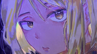 การบดกรงเล็บเดี่ยว (วาดด้วยมือด้วยปากกาอะคริลิก)