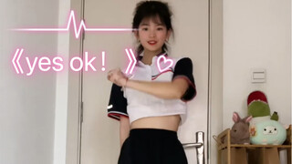 Girls' high school uniform version of "yes ok!"! Receive today's energy~