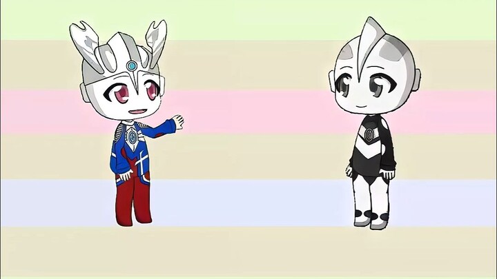 Whose mother is prettier, Little Zero or Little Tiga#Ultraman#Ultraman Zero#Ultraman children's cart