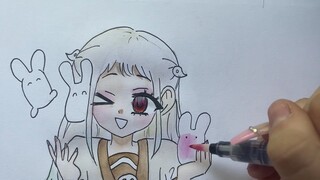How to draw: Yashiro Nene (EASY TUTORIAL)