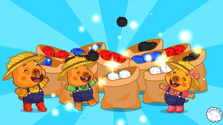 Bee Bee Oveja Colorida ｜ Canción de la Granja ｜ BabyCapy Canciones Infantiles