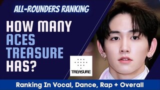 [UPDATED] TREASURE All-Rounders (Vocal, Rap, Dance + Overall) 2021 Professionals’ Ranking