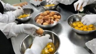 การผลิตจำนวนมากของทาร์ตไข่  ขนมเกาหลี