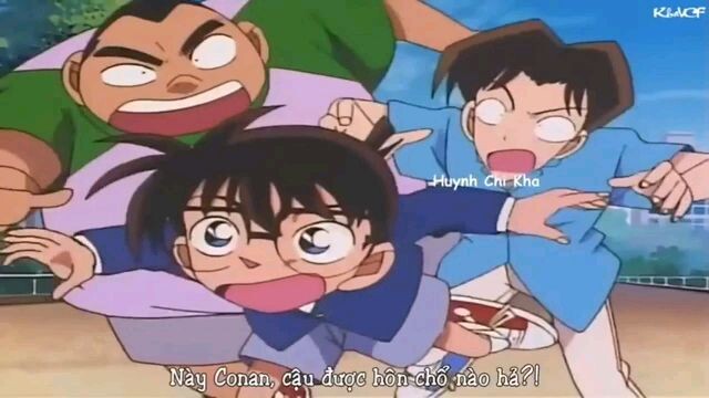 Mitsuhiko Và Genta phát ghen Ayumi hôn Conan