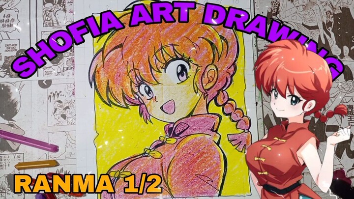 drawing anime Ranma 1/2