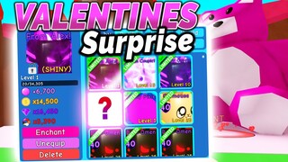 😯Subscriber Surprises me with these Valentines Event Pets - Bubble Gum Simulator (Roblox)