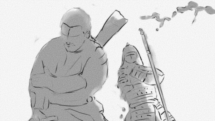 See how Zhang Xiaojing fights ten enemies at once in the best way (Rotoscope animation)