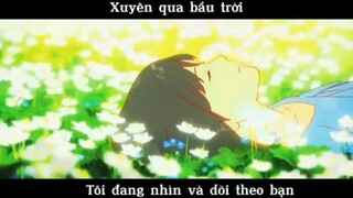 xuyên qua bầu trời, tôi đang dõi theo bạn #amv