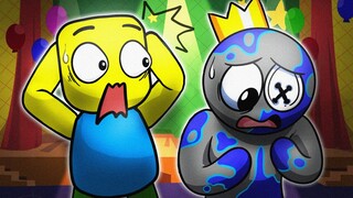 Noob chia tay bé Blue trong Rainbow Friends | Peter Roblox Drawing