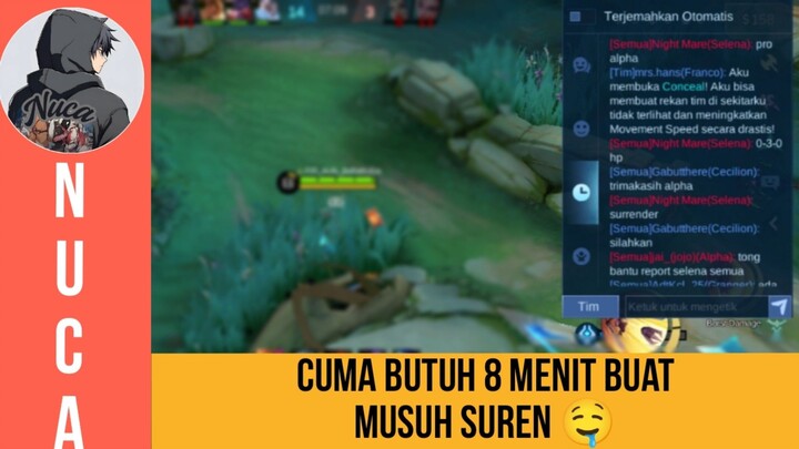 ga butuh waktu lama buat musuh surend 😎