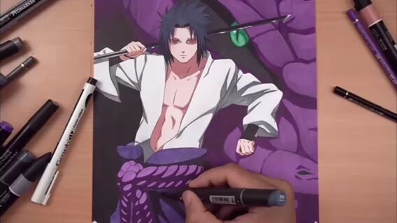 DRAWING SASUKE Boss Jeff Drawing channel Subscribe on YouTube