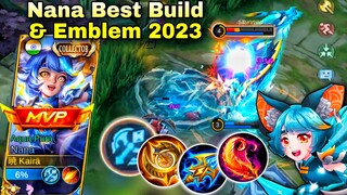 NANA BEST BUILD & EMBLEM 2023💙AQUA PURA GAMEPLAY🌊💧