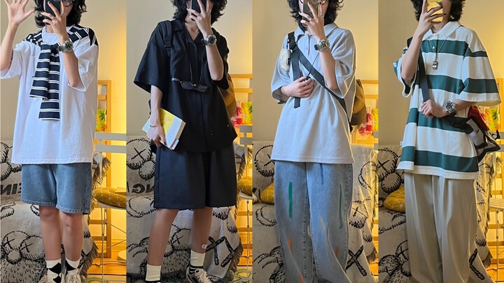 OOTD/ Japanese-style Boyish Looks: Legs On vs. Legs Off / Gender-Neutral