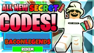 ALL NEW SECRET OP CODES IN BACON LEGENDS! | 🥓Roblox Bacon Legends🥓