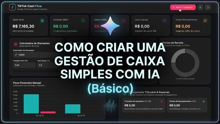 Como Criar uma Gestão de Caixa Simples com IA (Básico)