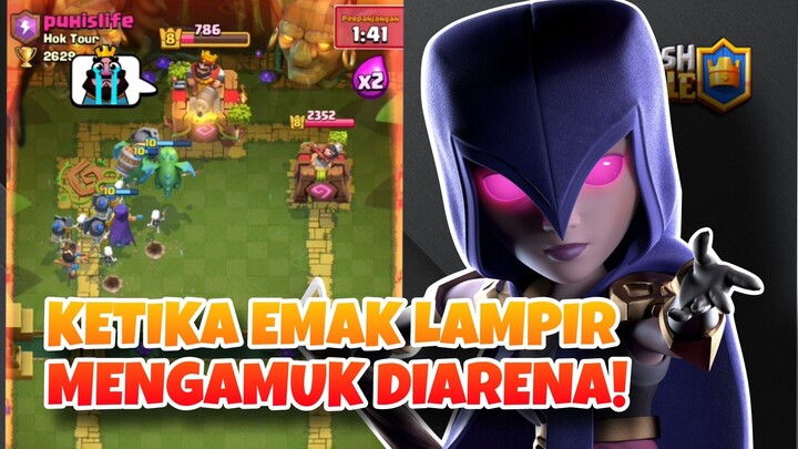 EMAK LAMPIR DAN PASUKAN KEMATIAN MENGAMUK! - Clash Royale