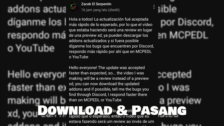 Tutorial Download dan Pasang add-on Pokedrok di Minecraft pocket edition