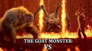 Pleasant Goat vs Big Big Wolf, but with a scary monster version