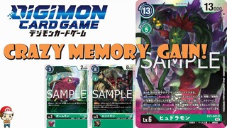 Hydramon Gives Crazy High Memory Gain! New Super Rare Digimon! (Digimon TCG News EX-03)